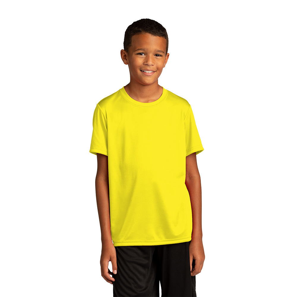Sport-Tek Youth PosiCharge Re-Compete Tee Decorated - Silver Grey (PMS 429C)