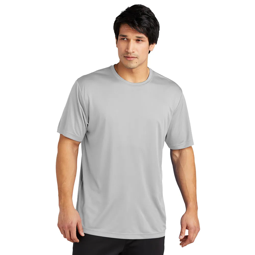 Sport-Tek PosiCharge Re-Compete Tee Decorated - Silver Grey (PMS 429C)