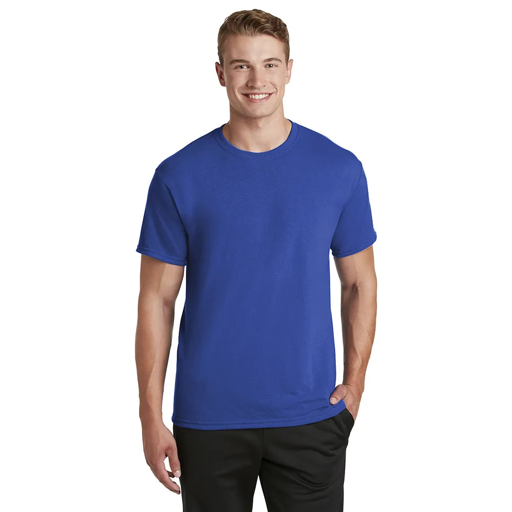 JERZEES Dri-Power 100% Polyester T-Shirt Decorated - Royal Blue (PMS 7686C)