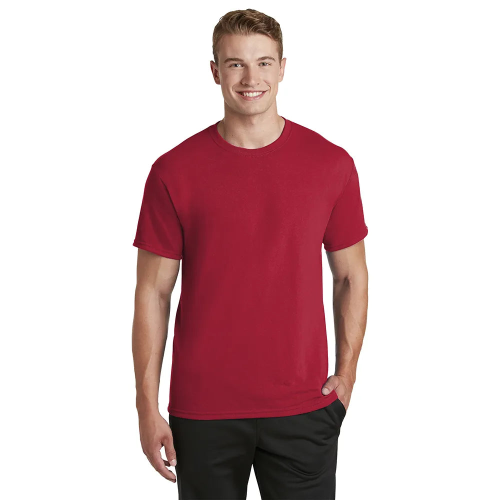 JERZEES Dri-Power 100% Polyester T-Shirt Decorated - True Red (PMS 187C)