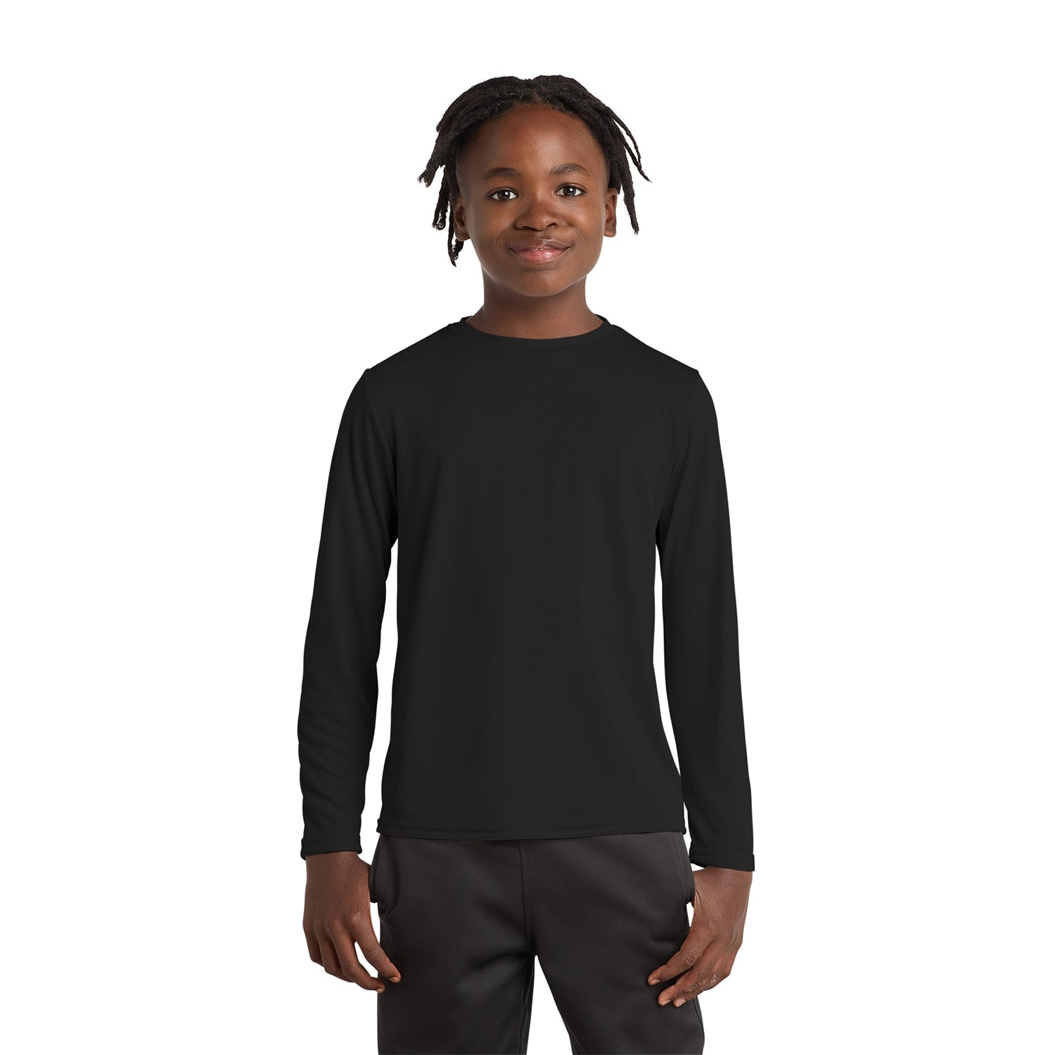 Port & Co Decorated Youth Long Sleeve Performance Tee