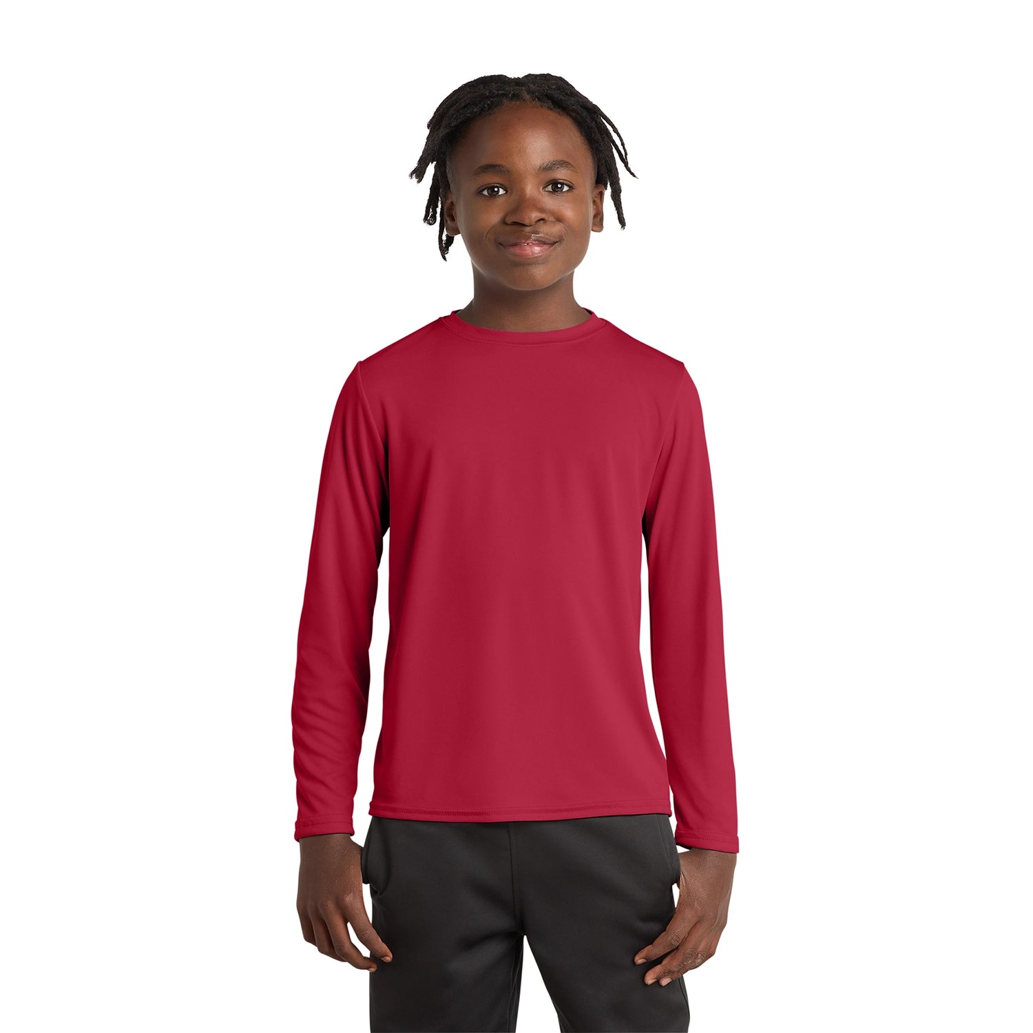 Port & Co Decorated Youth Long Sleeve Performance Tee
