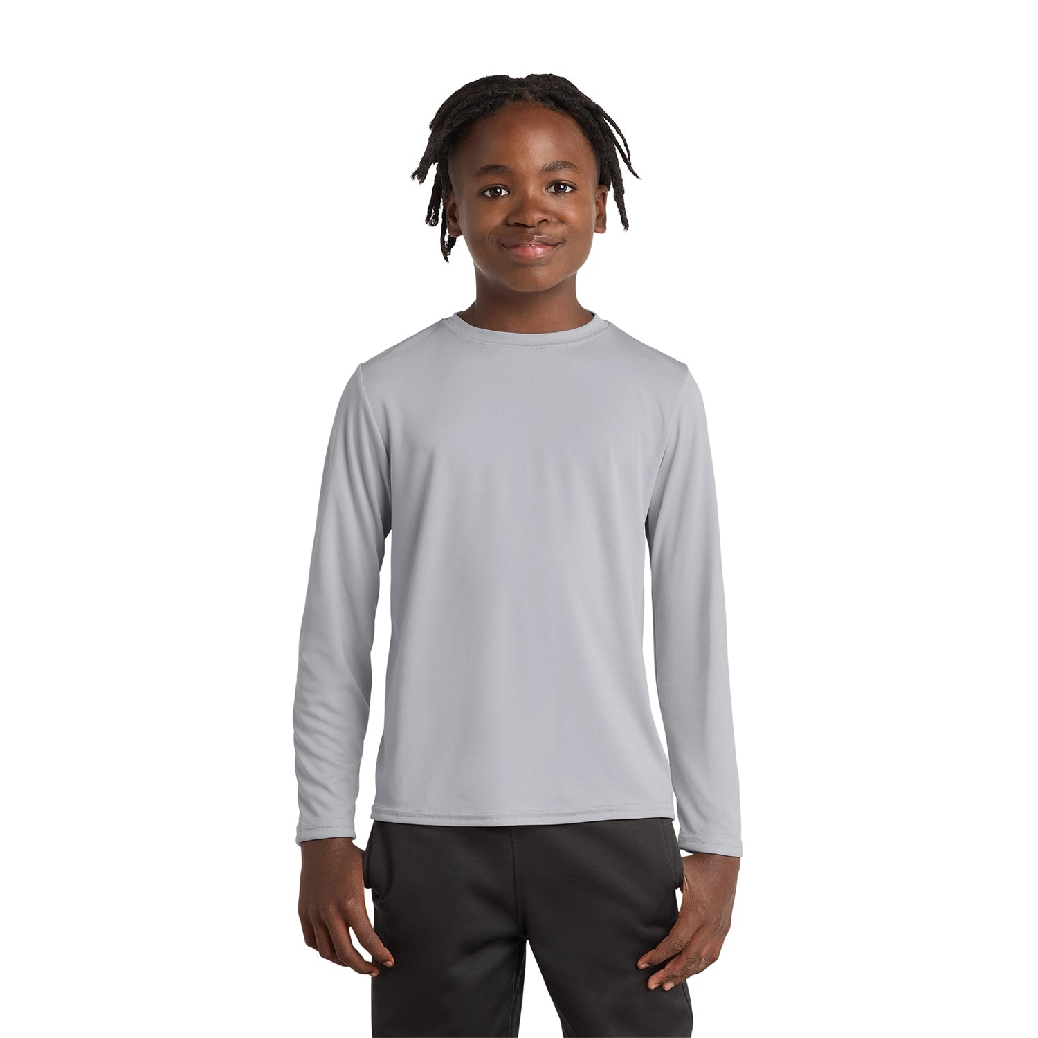 Port & Co Decorated Youth Long Sleeve Performance Tee