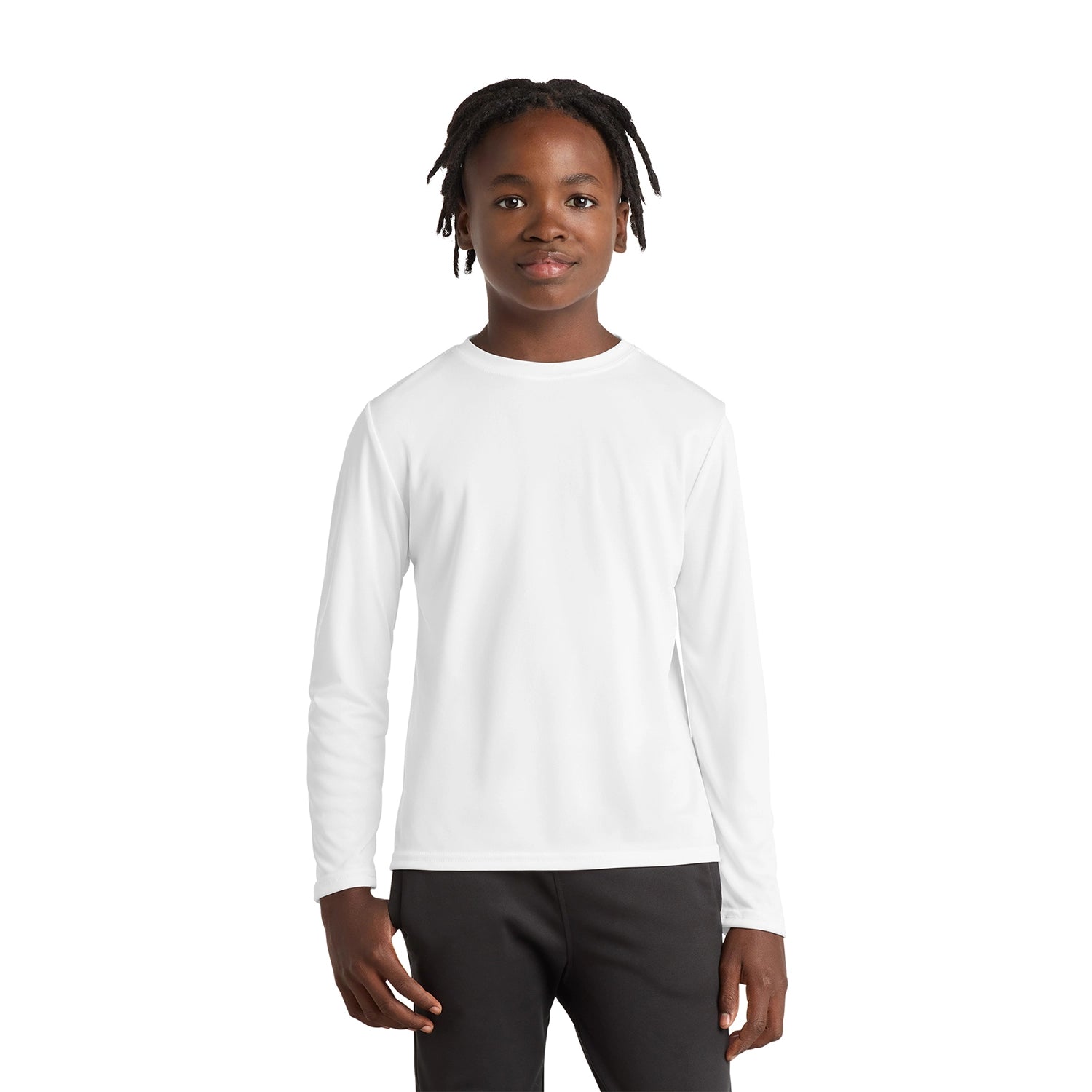 Port & Co Decorated Youth Long Sleeve Performance Tee