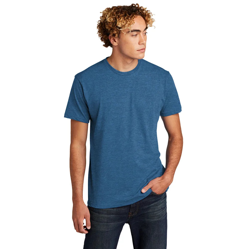 Next Level Apparel Unisex CVC Tee Decorated - Heather Cool Blue