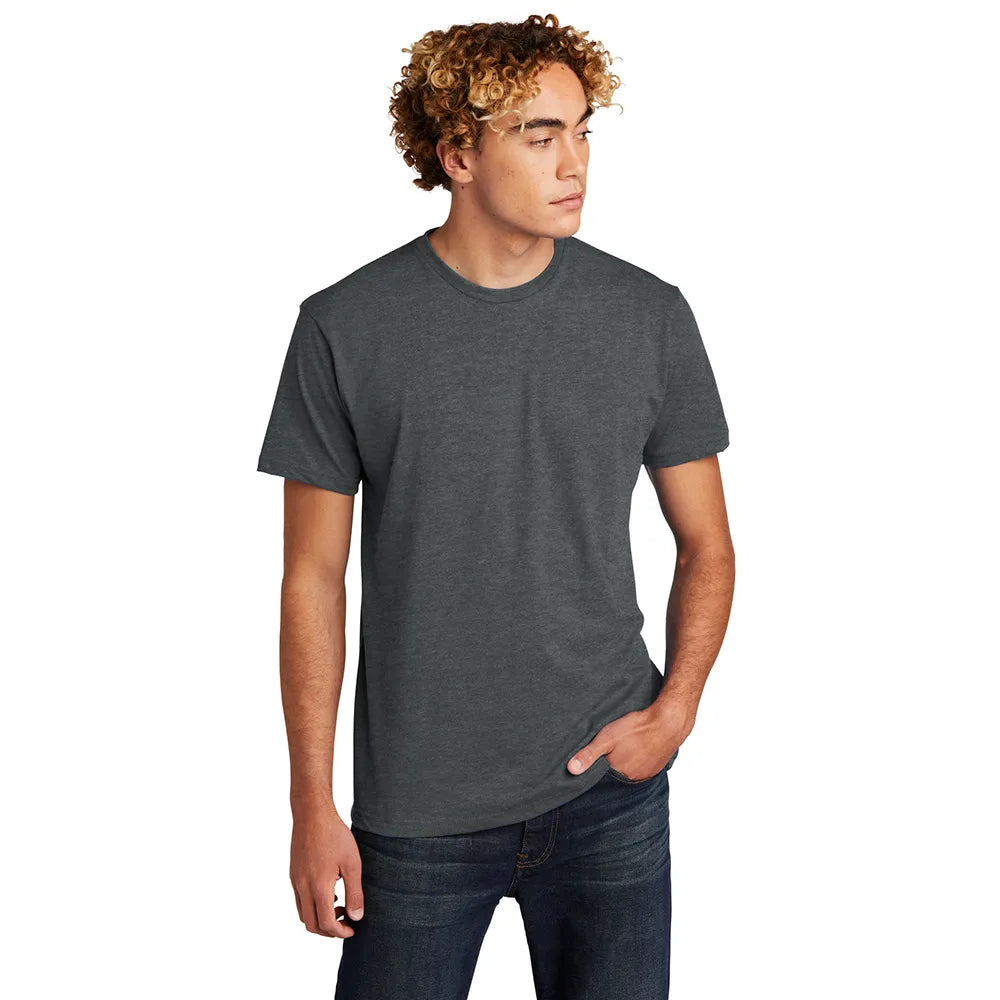 Next Level Apparel Unisex CVC Tee Decorated - Heather Heavy Metal Grey