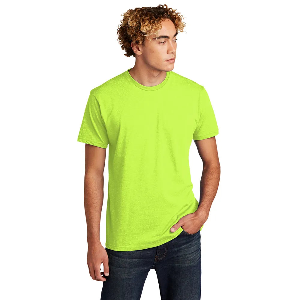 Next Level Apparel Unisex CVC Tee Decorated - Neon Yellow