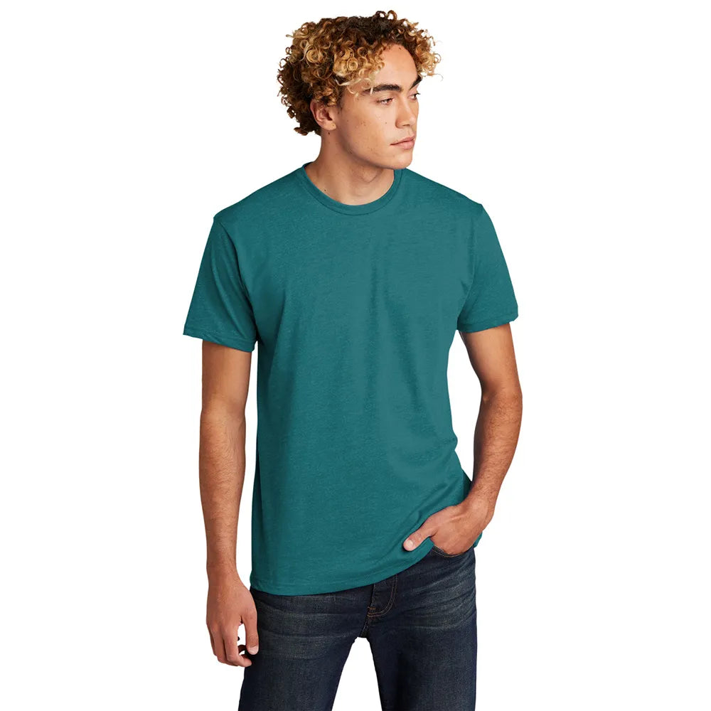 Next Level Apparel Unisex CVC Tee Decorated - Teal Blue
