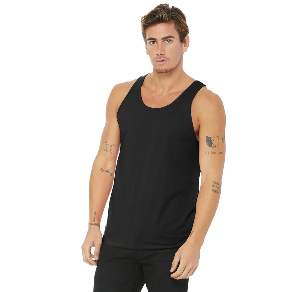 BELLA+CANVAS Unisex Jersey Tank Decorated - Black
