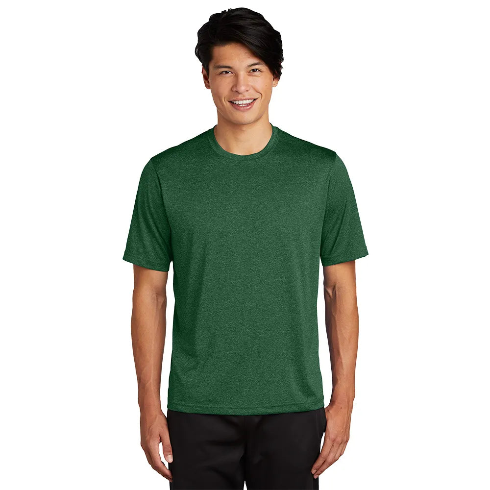 Sport-Tek Heather Contender Tee Decorated - Forest Green Heather