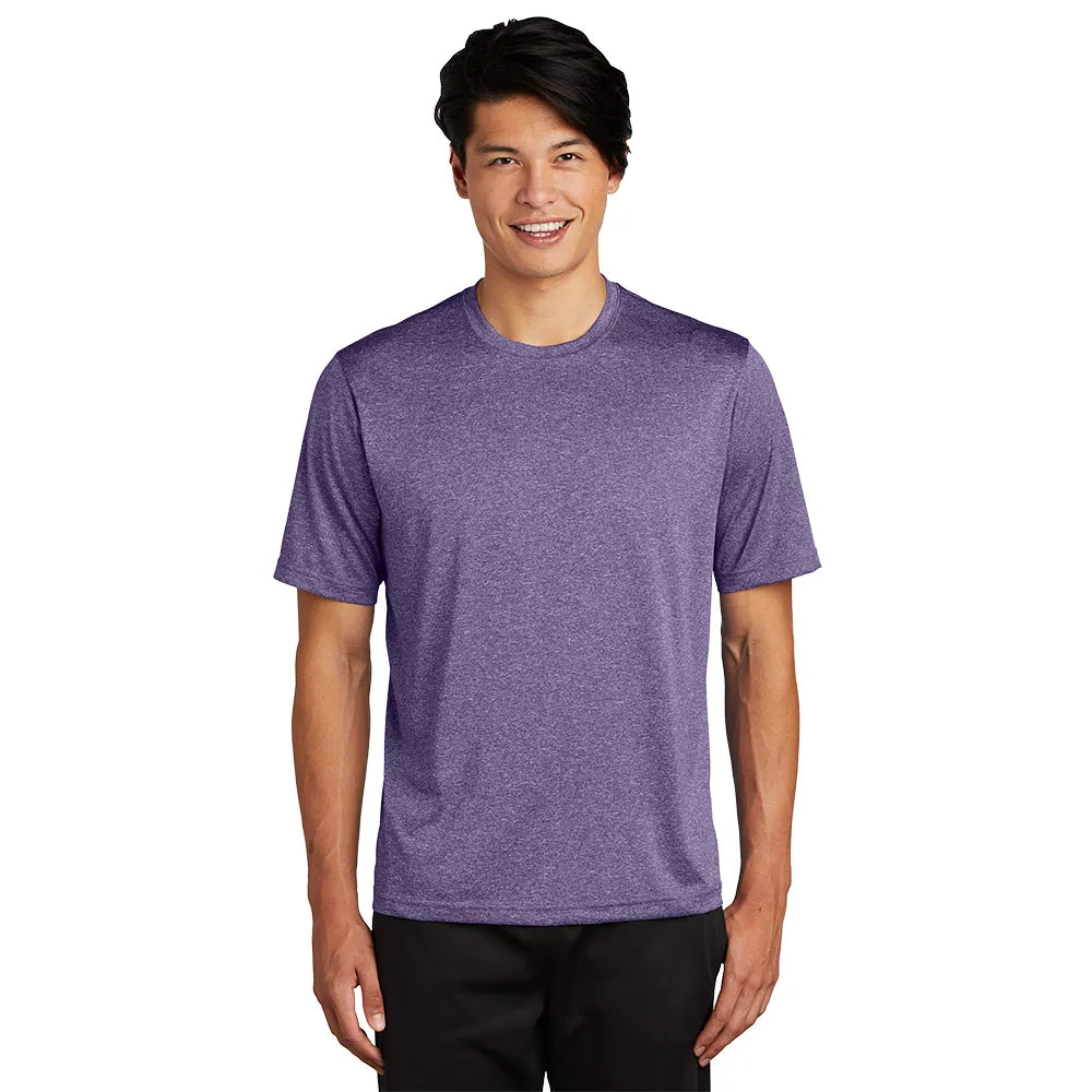 Sport-Tek Heather Contender Tee Decorated - Purple Heather