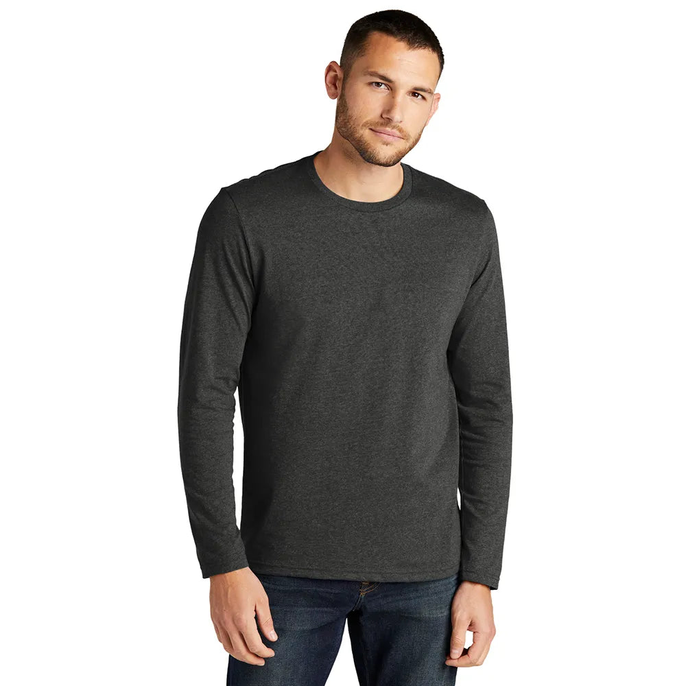 District Re-Tee Long Sleeve Decorated - Charcoal Heather Grey