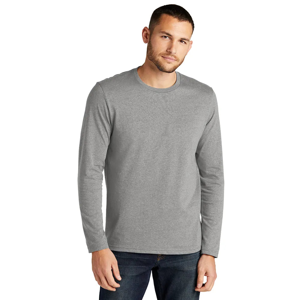 District Re-Tee Long Sleeve Decorated - Light Heather Grey