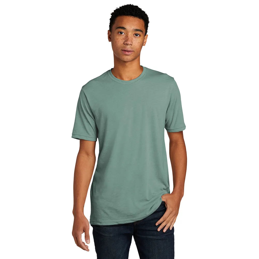 Next Level Apparel Unisex Poly/Cotton Tee Decorated - Stonewash Denim Blue