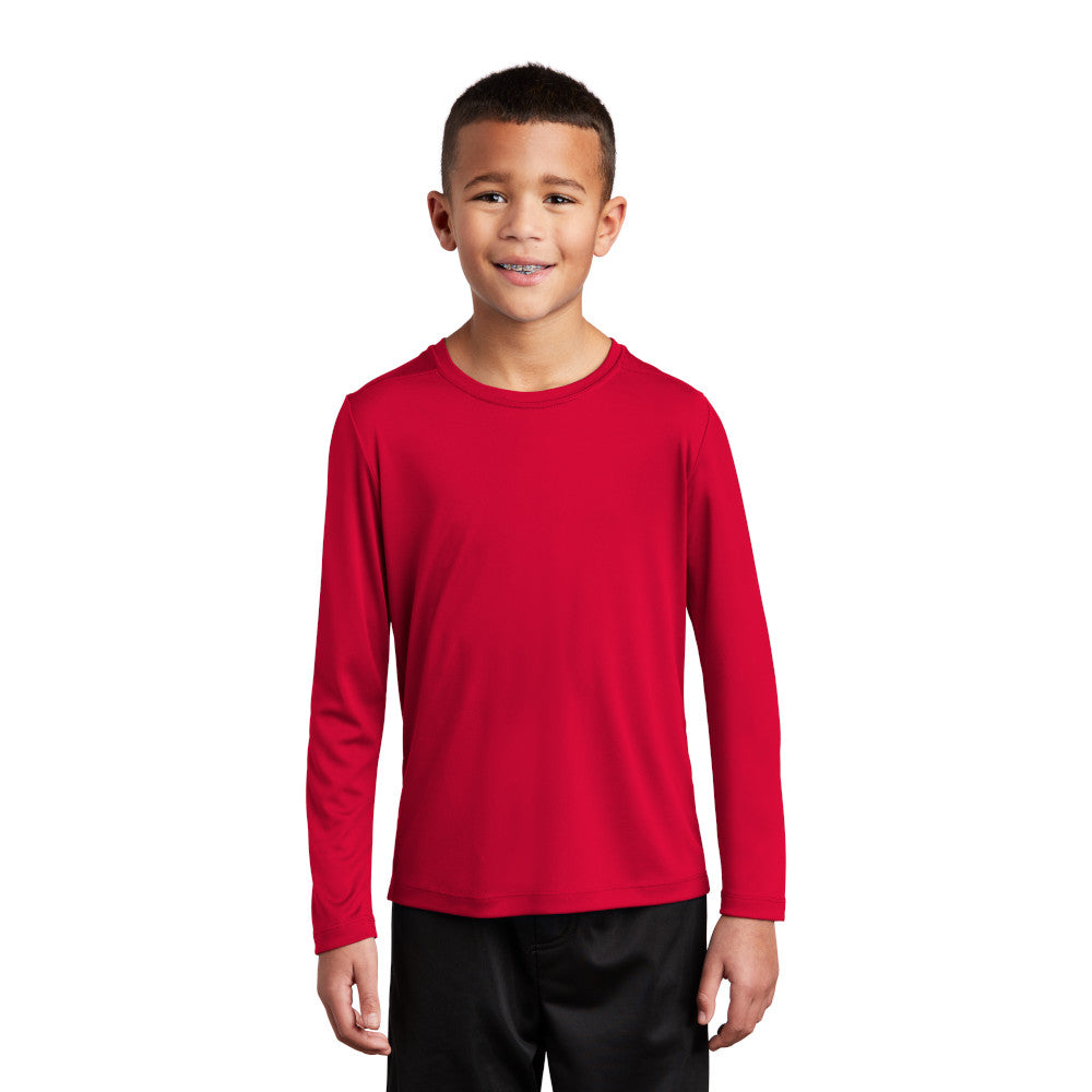 Sport-Tek Sport-Tek Youth Posi-UV Pro Long Sleeve Tee - True Royal Blue (PMS 7687C)