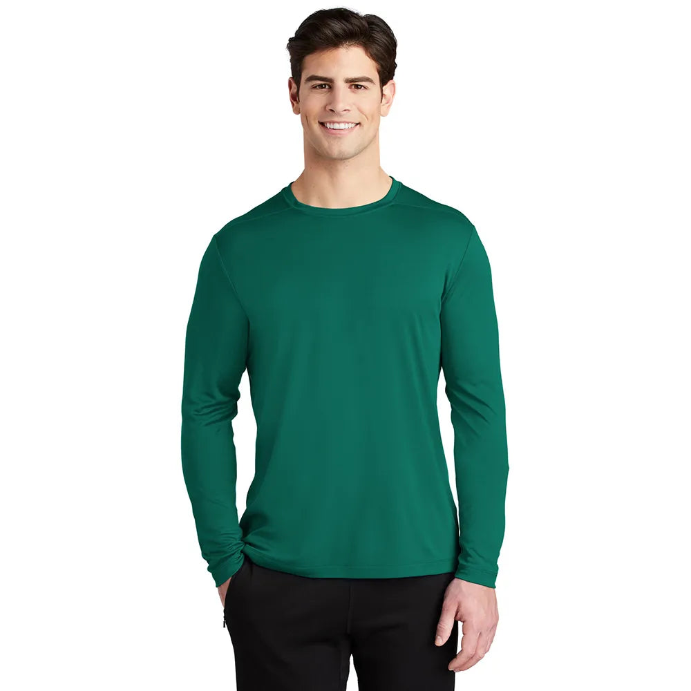 Sport-Tek Posi-UV Pro Long Sleeve Tee Decorated - Marine Green