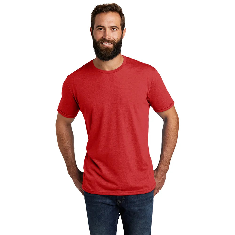 Allmade Unisex Tri-Blend Tee Decorated - Vino Red