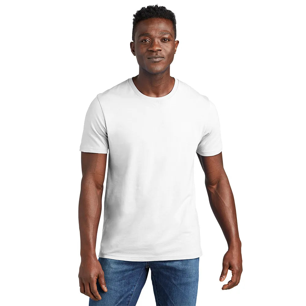 Allmade Unisex Organic Cotton Tee Decorated - Bright White, Cosmic Purple