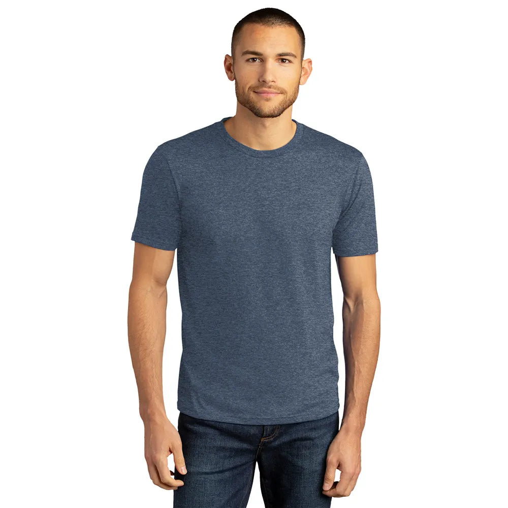 District Perfect Tri DTG Tee Decorated - New Navy Blue