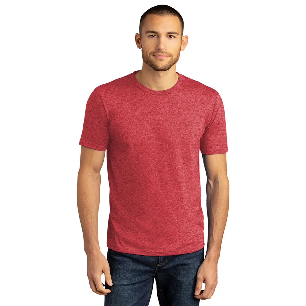 District Perfect Tri DTG Tee Decorated - Royal Blue Frost