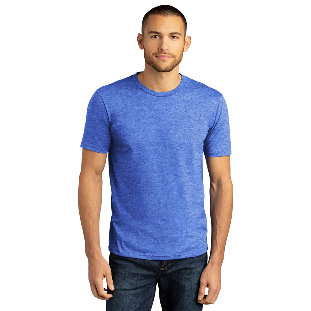 District Perfect Tri DTG Tee Decorated - Turquoise Frost Blue