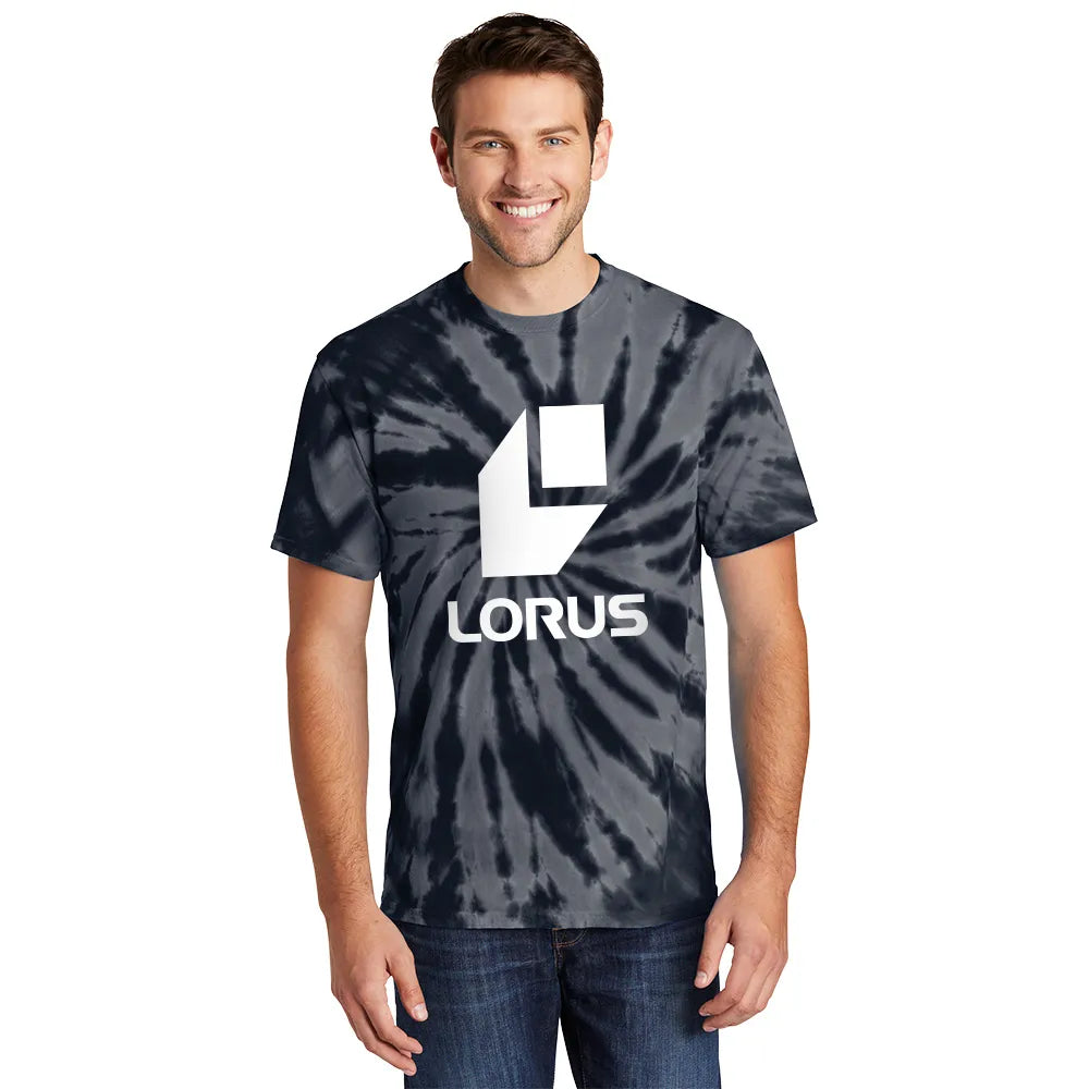 Port & Company Tie-Dye Tee Decorated - Black