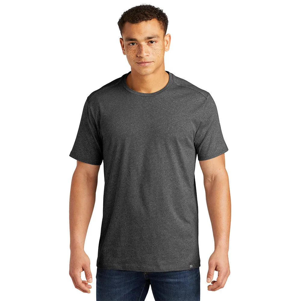 New Era Heritage Blend Crew Tee Decorated - Black Heather