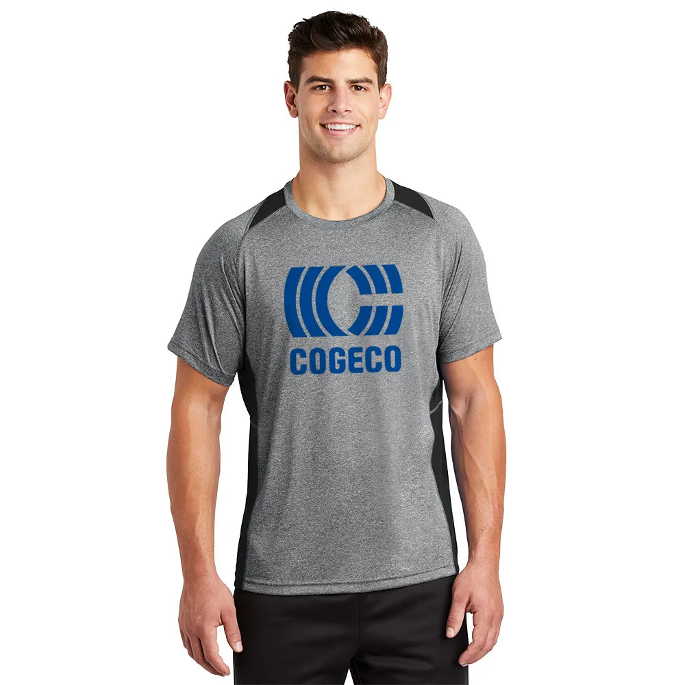 Sport-Tek Heather Colorblock Contender Tee Decorated