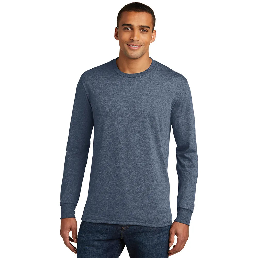 District Perfect Tri Long Sleeve Tee Decorated