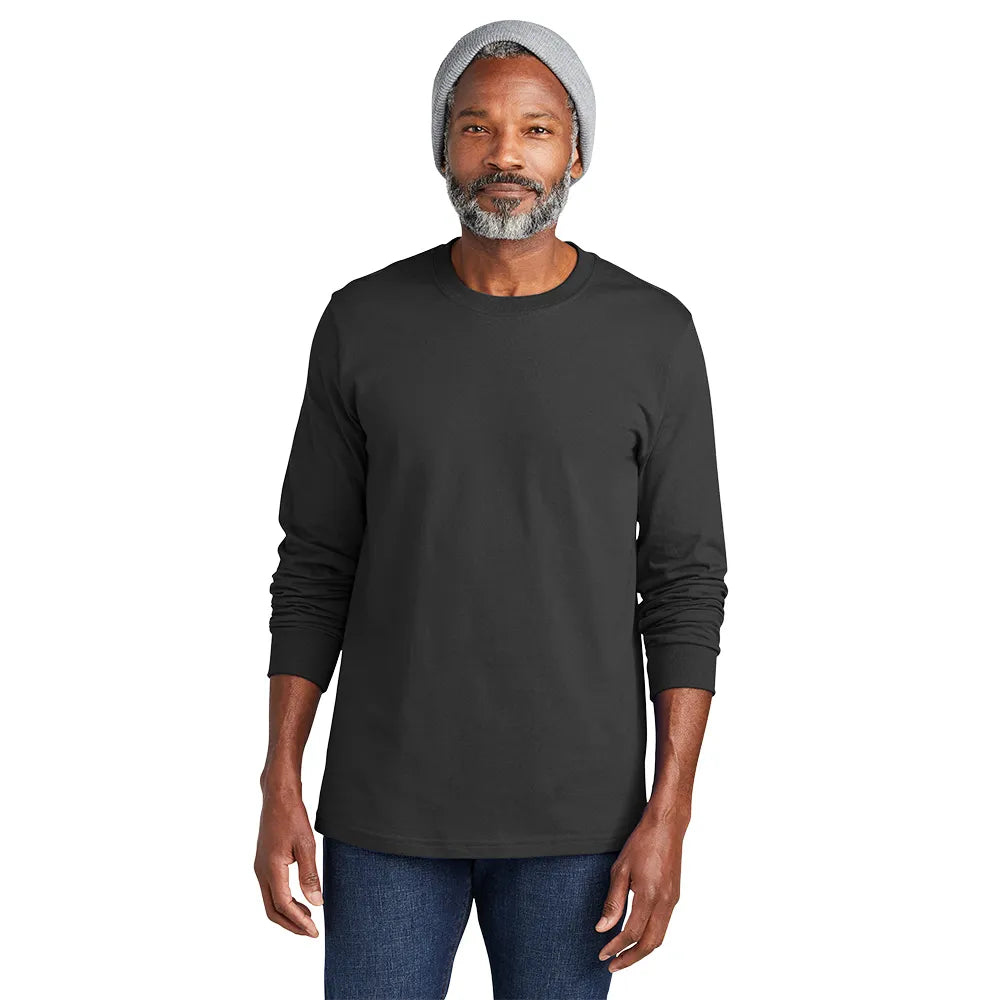 Volunteer Knitwear Chore Long Sleeve Tee Decorated - Grey Steel