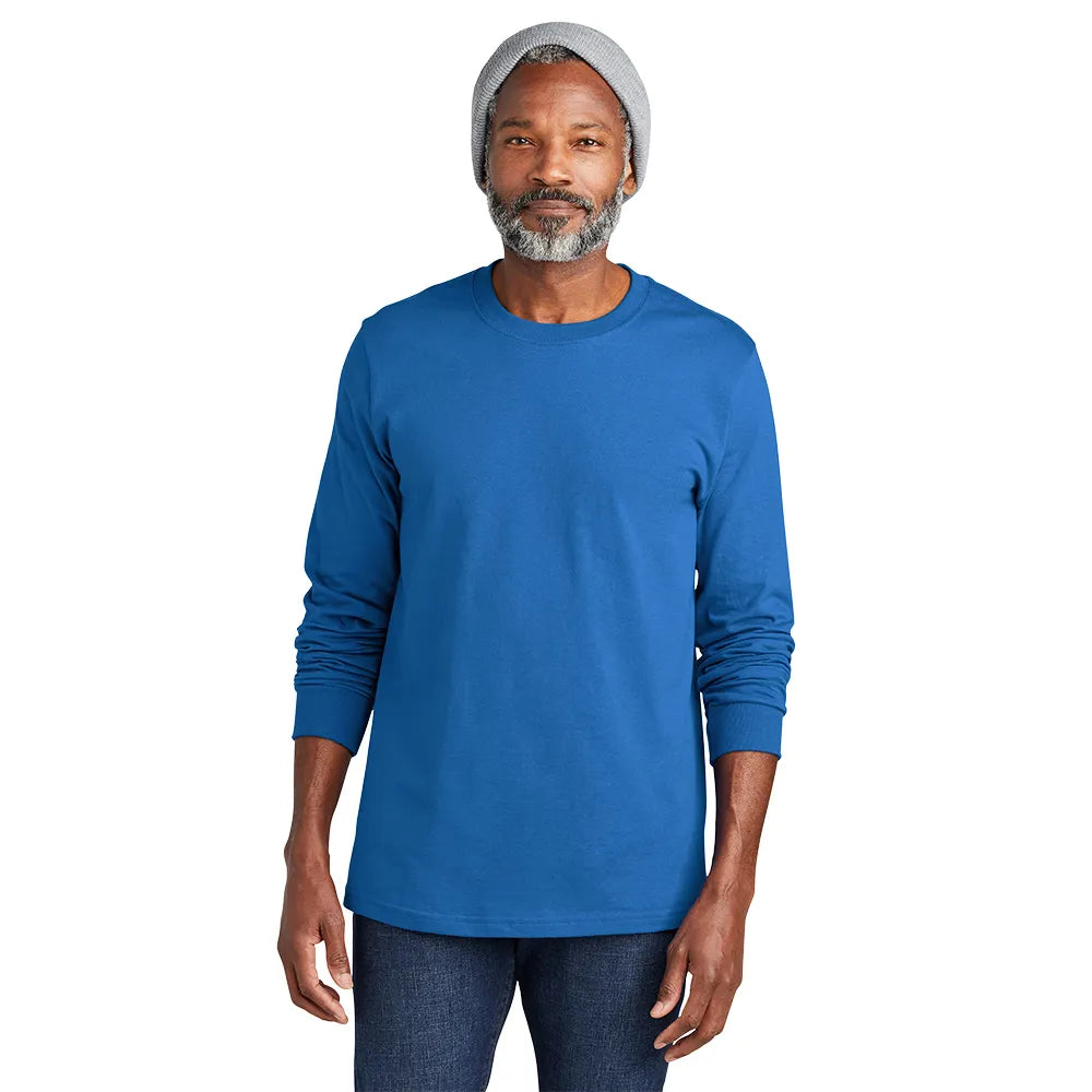 Volunteer Knitwear Chore Long Sleeve Tee Decorated - True Royal Blue