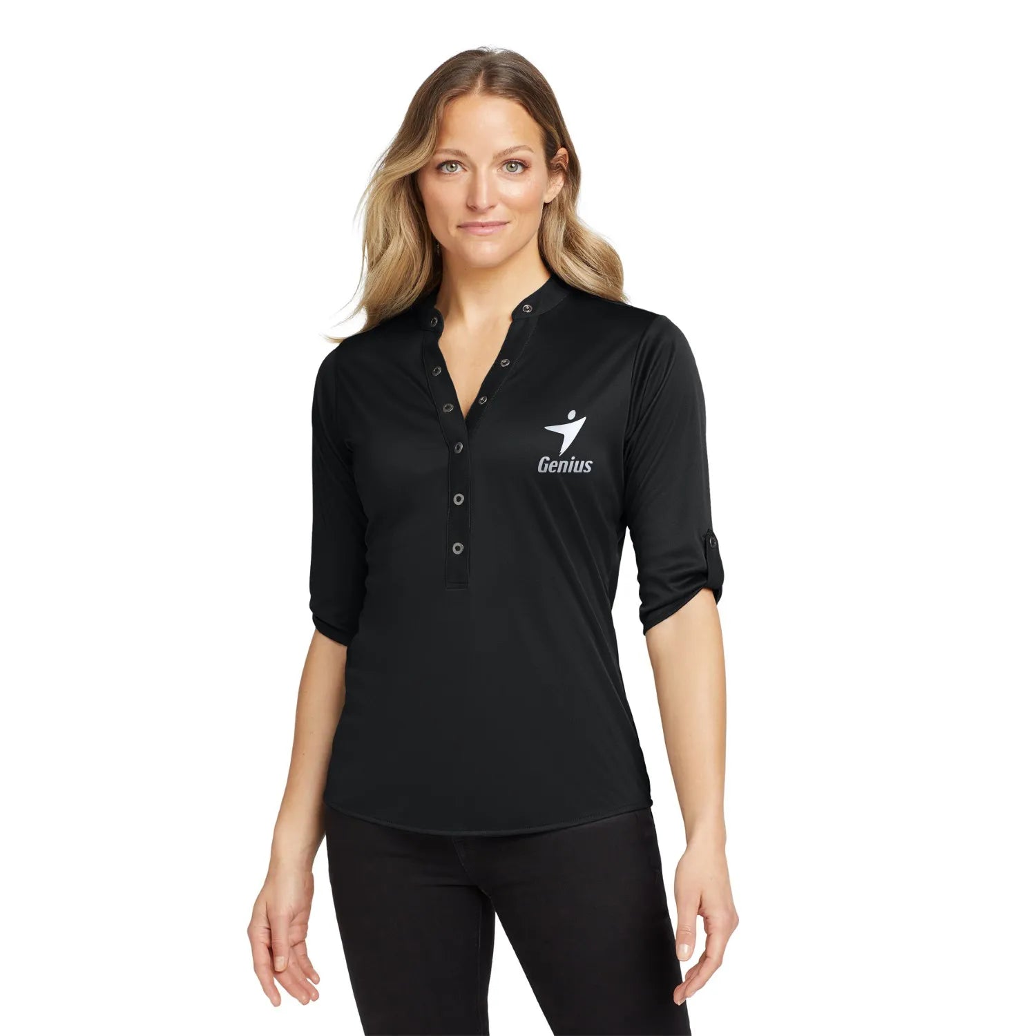 OGIO - Crush Embroidered Henley - Blacktop