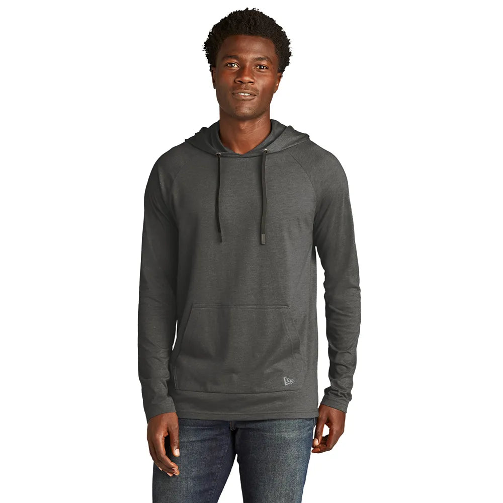 New Era Tri-Blend Hoodie Decorated - Graphite Grey