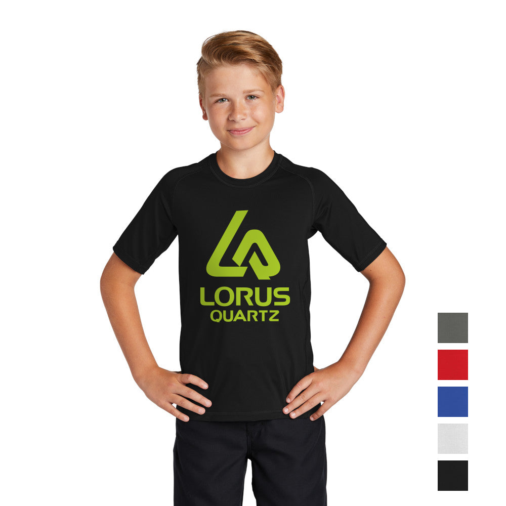 Sport-Tek Sport-Tek Youth Rashguard Tee - Black (PMS BLACK C)