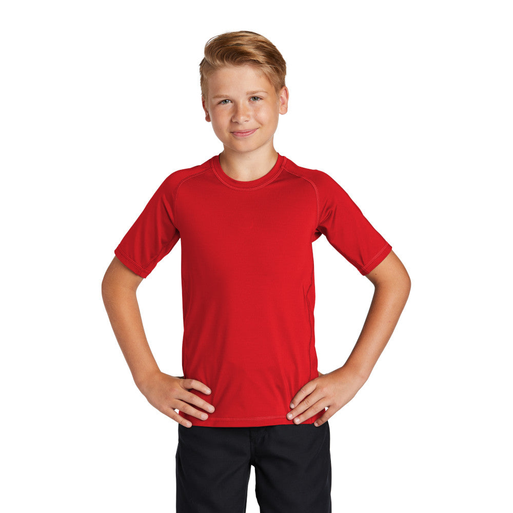 Sport-Tek Sport-Tek Youth Rashguard Tee - True Royal Blue (PMS 7687C)