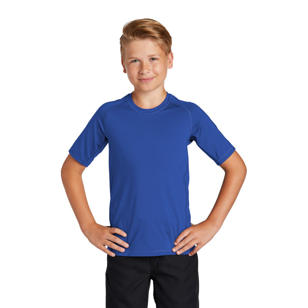 Sport-Tek Sport-Tek Youth Rashguard Tee - White