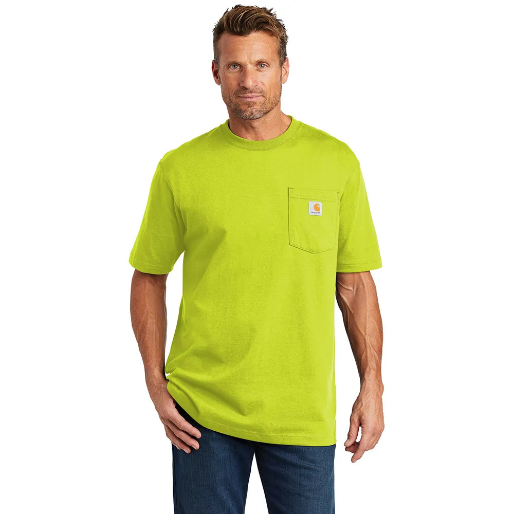 Carhartt Workwear Pocket Short Sleeve T-Shirt Decorated - Brite Lime Green