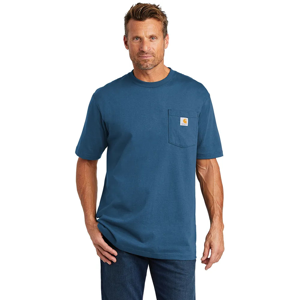 Carhartt Workwear Pocket Short Sleeve T-Shirt Decorated - Lakeshore Blue