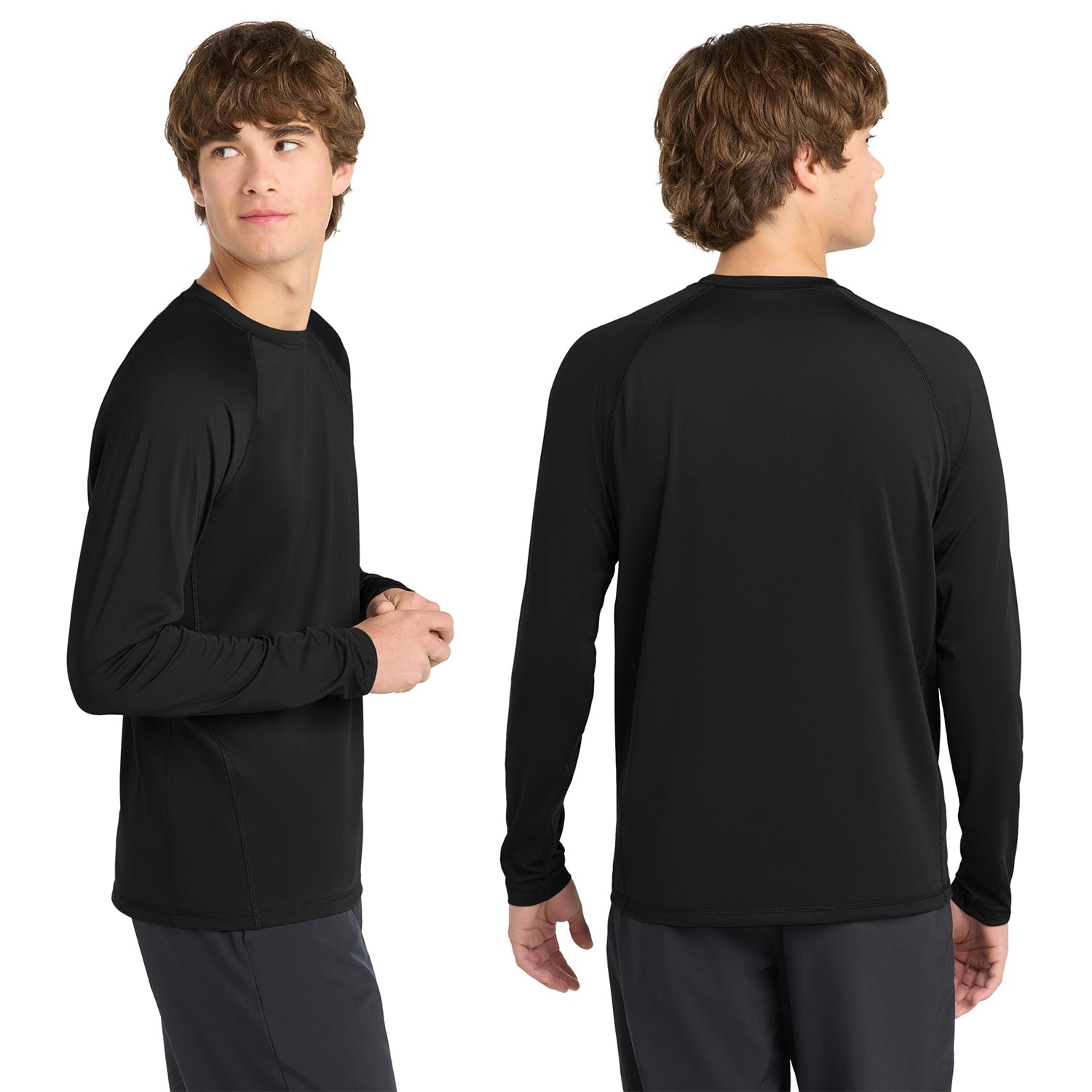 SportTek Decorated Long Sleeve Rashguard Tee
