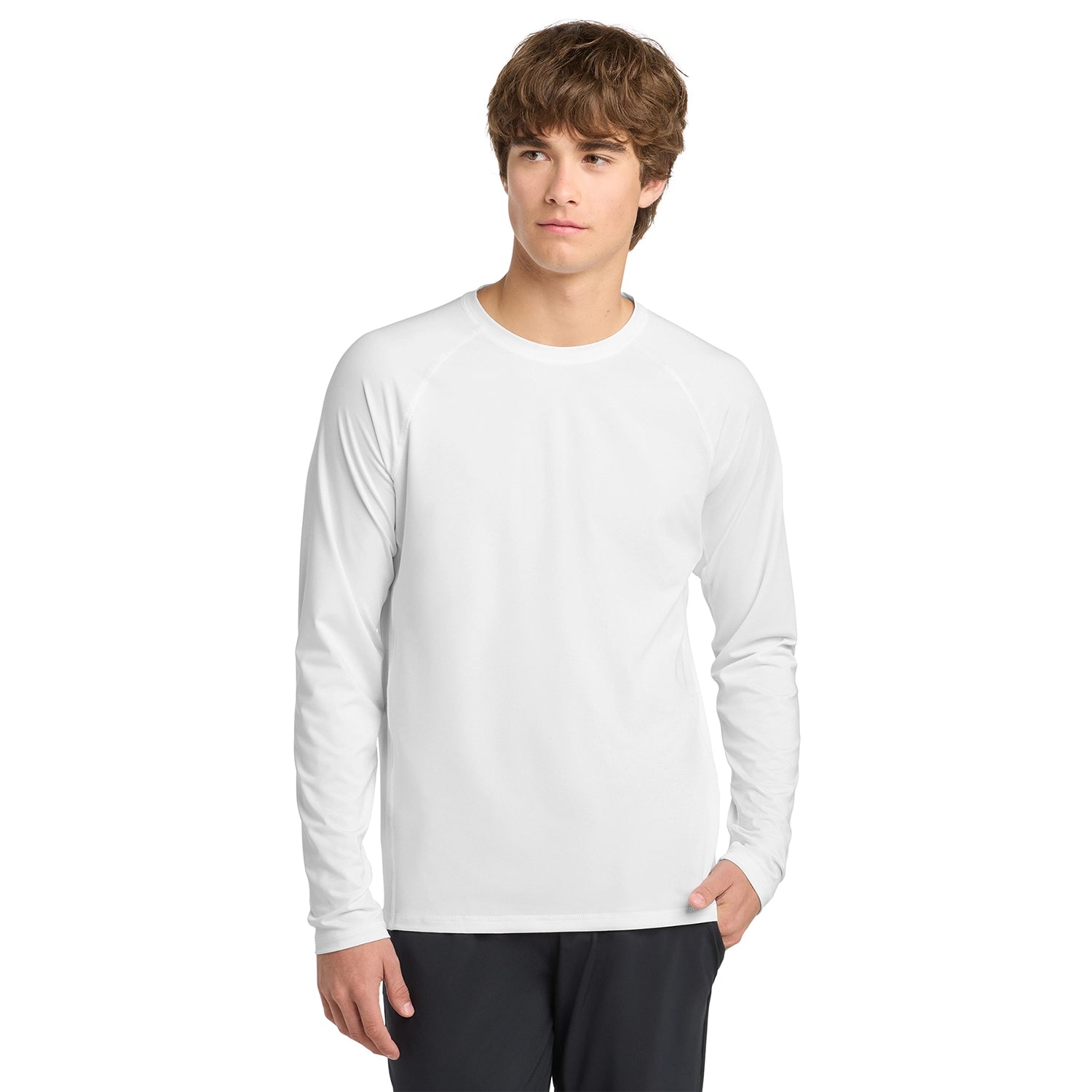 SportTek Decorated Long Sleeve Rashguard Tee