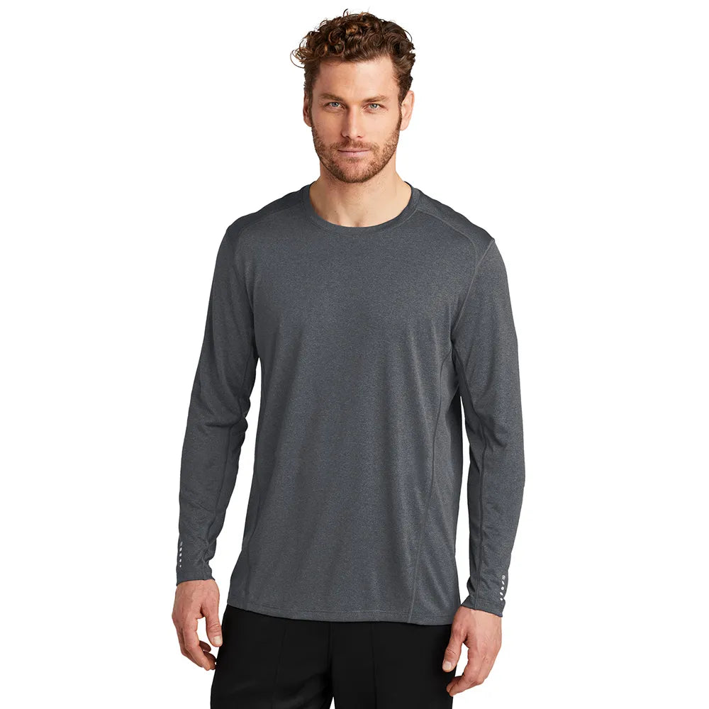 OGIO Long Sleeve Pulse Crew Decorated - Gear Grey
