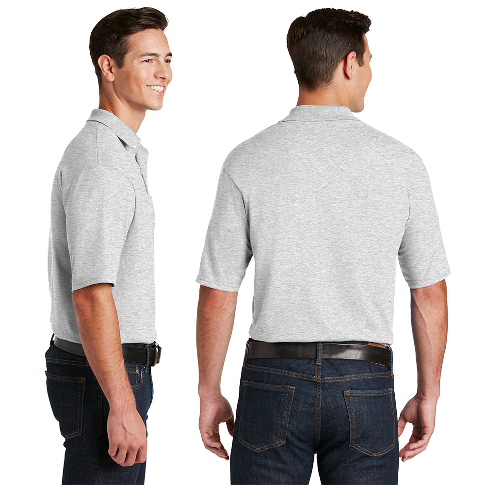 JERZEES SpotShield 5.4Ounce Jersey Knit Sport Embroidered Shirt with Pocket