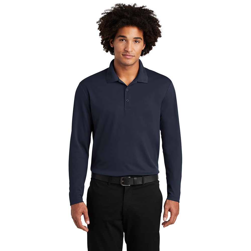 Sport-Tek PosiCharge RacerMesh Long Sleeve Embroidered Polo