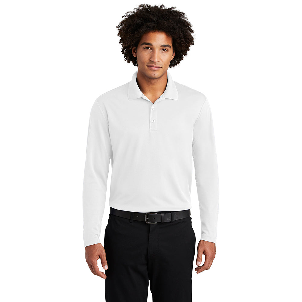 Sport-Tek PosiCharge RacerMesh Long Sleeve Embroidered Polo
