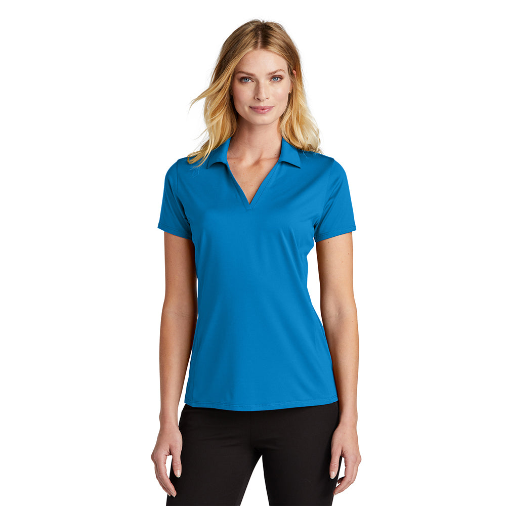 Port Authority Women's Performance Staff Embroidered Polo - Engine Red (PMS 703C)