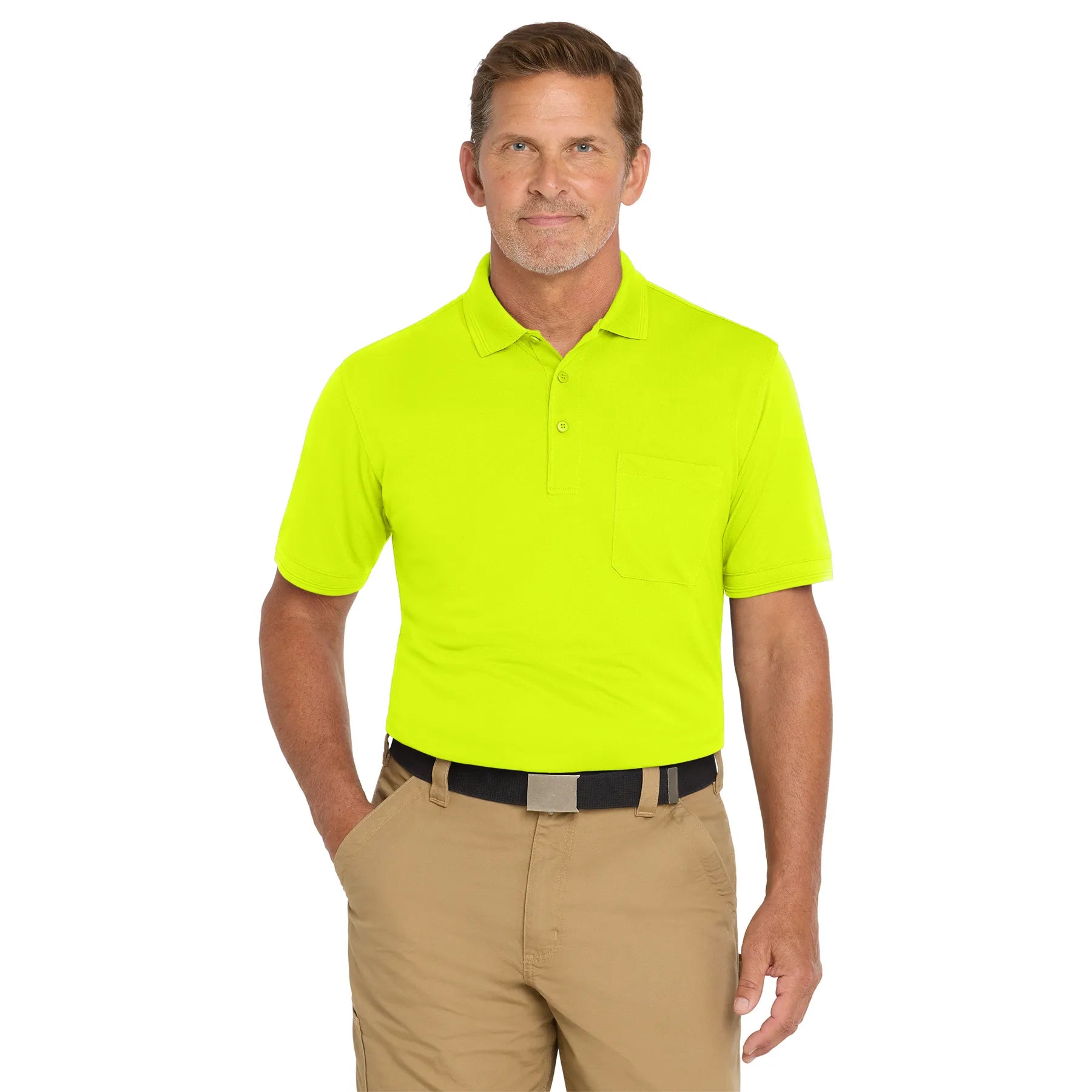 CornerStone Industrial Snag-Proof Pique Pocket Embroidered Polo