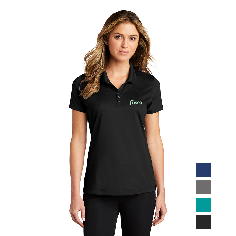 Port Authority Women's Eclipse Stretch Embroidered Polo - Deep Black