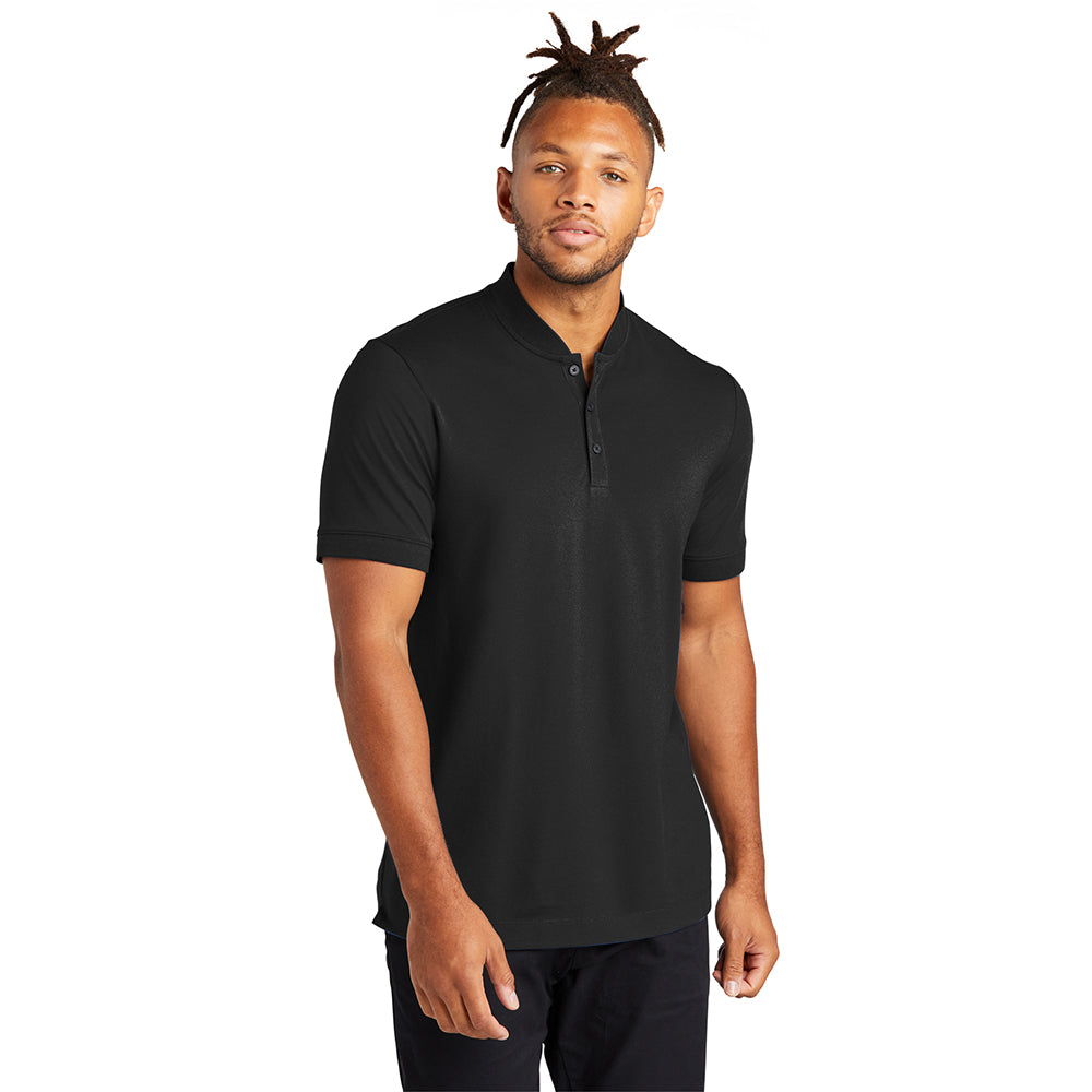 Mercer+Mettle Stretch Pique Embroidered Henley - Insignia Blue