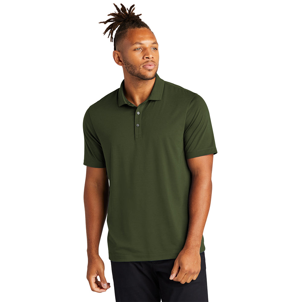 MERCER+METTLE Stretch Jersey Embroidered Polo - Sage Green