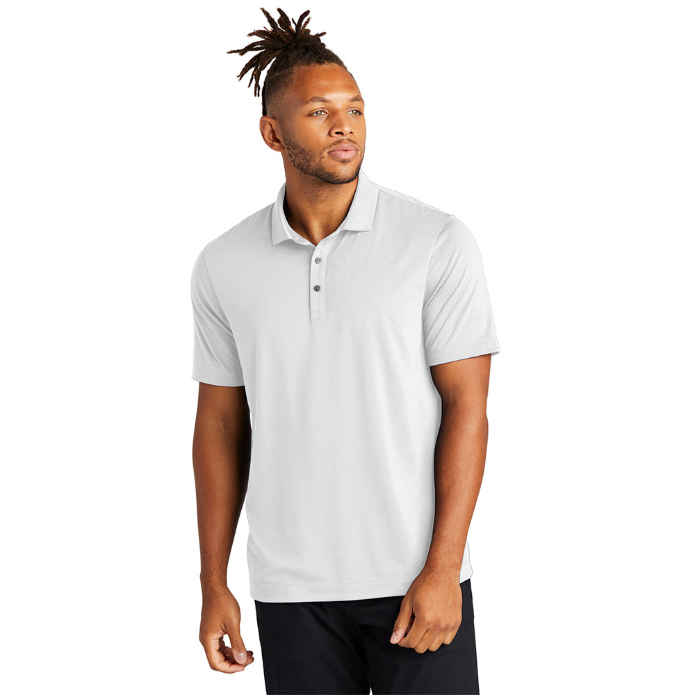 MERCER+METTLE Stretch Jersey Embroidered Polo - White
